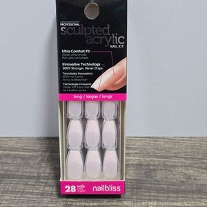 Dashing Diva NailBliss Sculpted Acrylic Nail Kit With 28 Nails Brand New